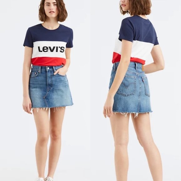 Levi's Dresses & Skirts - Levi’s deconstructed denim skirt size 28